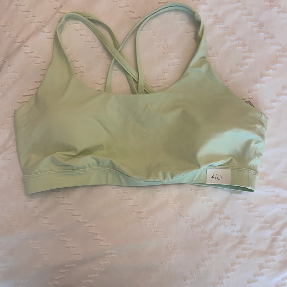 Lululemon Athletica Energy Bra Kohlrabi Green Sports Bra